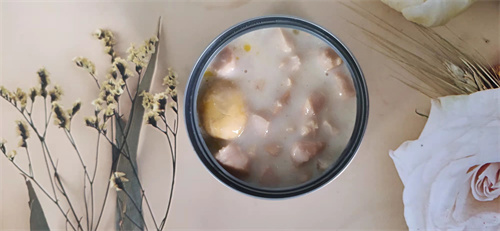 Chicken, Goat's milk with steamed egg cans